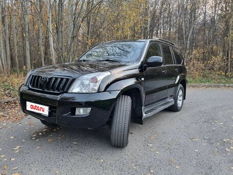 2008 Toyota Land Cruiser Prado 5-speed 120 Series Рестайлинг, чёрный, 2850000 рублей, вид 4