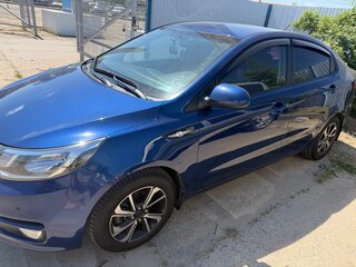 2016 Kia Rio III Рестайлинг, синий, 1100000 рублей, вид 4