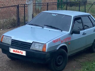 1999 Lada (ВАЗ) 21099, серебристый, 67000 рублей, вид 2
