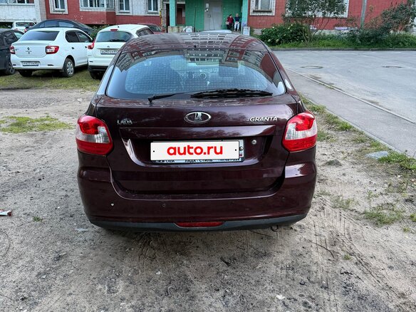2015 Lada (ВАЗ) Granta I, пурпурный, 315000 рублей - вид 6