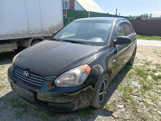2008 Hyundai Verna II, чёрный, 300000 рублей, вид 2