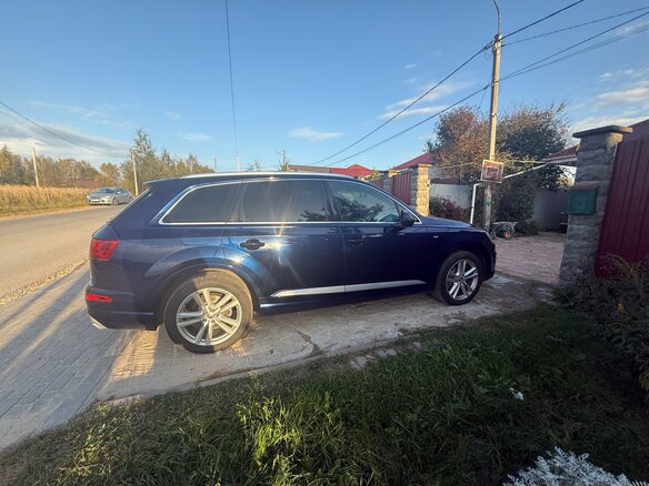 2019 Audi Q7 II (4M), синий, 4500000 рублей - вид 2