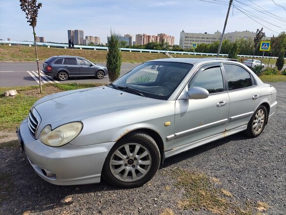 2005 Hyundai Sonata ТагАЗ IV (EF) Рестайлинг, серебристый, 350000 рублей