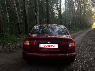 2004 Hyundai Accent ТагАЗ II, красный, 170000 рублей, вид 3