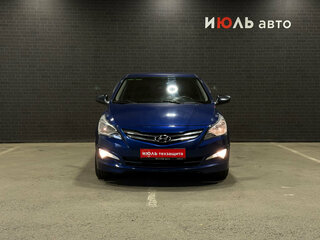 2014 Hyundai Solaris I Рестайлинг, синий, 890000 рублей, вид 2