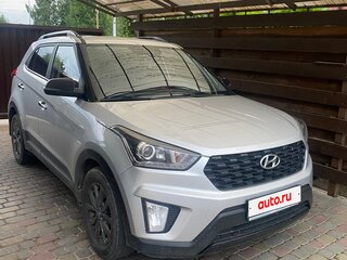 2021 Hyundai Creta I Рестайлинг, серебристый, 1960000 рублей, вид 2