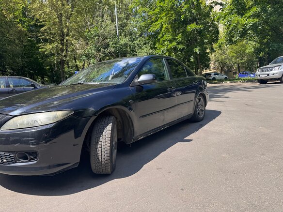 2007 Mazda 6 I (GG) Рестайлинг, чёрный - вид 1