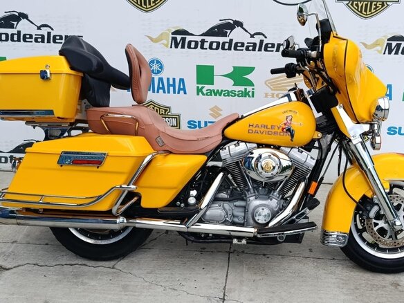 2004 Harley-Davidson Electra Glide, жёлтый, 520000 рублей - вид 1