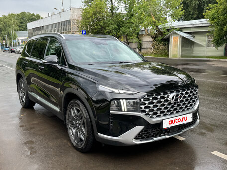 2021 Hyundai Santa Fe IV Рестайлинг, чёрный, 3450000 рублей, вид 4