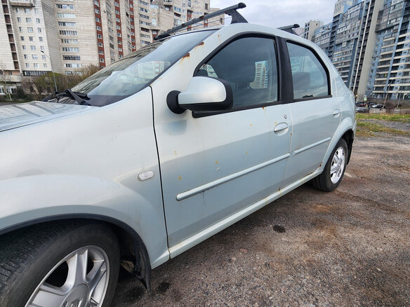 2007 Renault Logan I, серебристый, 420000 рублей - вид 6