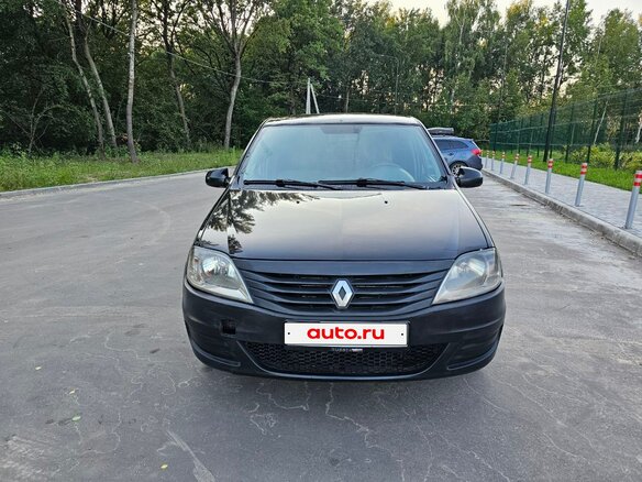 2011 Renault Logan I Рестайлинг, чёрный - вид 1