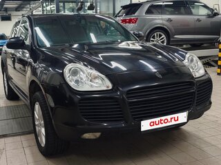 2006 Porsche Cayenne Turbo I (955), чёрный, 600000 рублей, вид 5