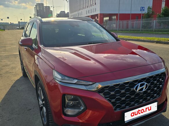 2019 Hyundai Santa Fe IV, оранжевый, 3406000 рублей - вид 3