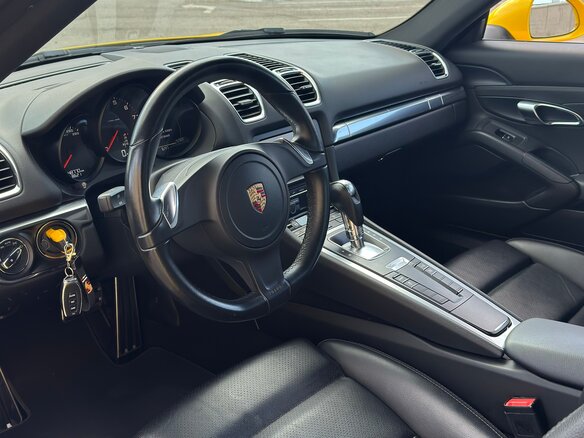 2014 Porsche Cayman II (981), жёлтый, 4900000 рублей - вид 8