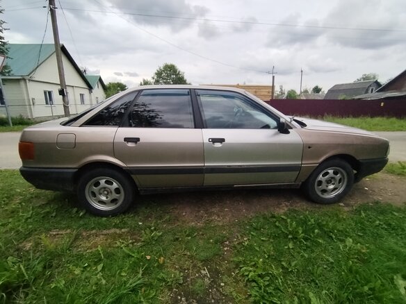 1989 Audi 80 IV (B3), серый, 175000 рублей - вид 4