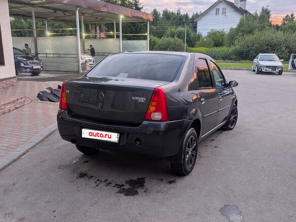2007 Renault Logan I, серый, 360000 рублей - вид 4