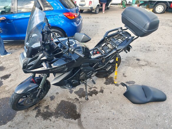 2012 Kawasaki Versys 650, чёрный