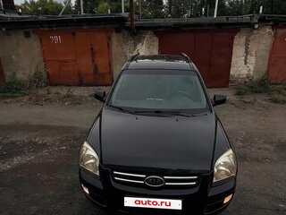 2005 Kia Sportage II, чёрный, 700000 рублей, вид 1