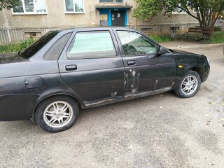 2008 Lada (ВАЗ) Priora I, чёрный, 185000 рублей, вид 2