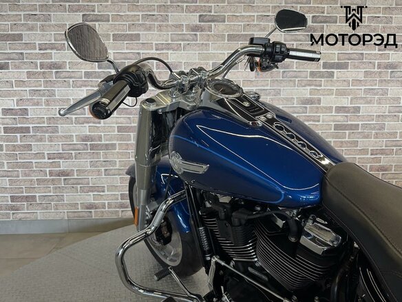 2022 Harley-Davidson Fat Boy, синий - вид 13