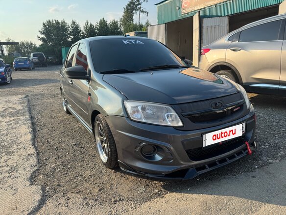 2017 Lada (ВАЗ) Granta Sport I, серый, 720000 рублей - вид 5