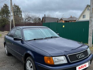 1991 Audi 100 IV (C4), синий, 300000 рублей, вид 3