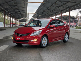 2014 Hyundai Solaris I Рестайлинг, красный, 1124900 рублей, вид 4