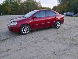 2005 Toyota Corolla IX (E120, E130) Рестайлинг, красный, 615000 рублей, вид 5