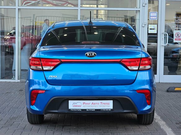 2019 Kia Rio IV, синий, 1379000 рублей - вид 3