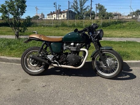 2014 Triumph Thruxton, зелёный, 599000 рублей, вид 1