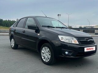 2014 Lada (ВАЗ) Granta I, чёрный, 500000 рублей, вид 4