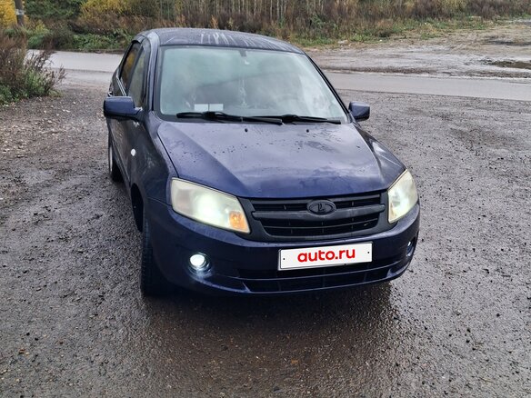 2012 Lada (ВАЗ) Granta I, синий, 235000 рублей - вид 4