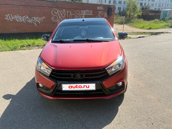 2016 Lada (ВАЗ) Vesta I, красный, 869000 рублей - вид 5