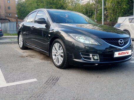 2008 Mazda 6 II (GH), чёрный, вид 2
