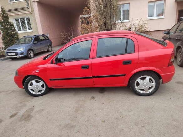 2000 Opel Astra G, красный, 215000 рублей - вид 9