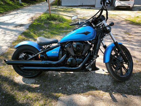 2007 Kawasaki VN900 Vulcan, синий, 510000 рублей, вид 1