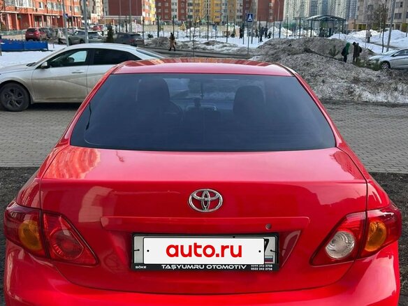 2007 Toyota Corolla AMT X (E140, E150), красный, 750000 рублей - вид 4