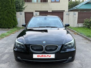 2008 BMW 5 серии 520d V (E60/E61) Рестайлинг, чёрный, 1420000 рублей, вид 2
