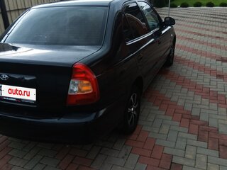 2008 Hyundai Accent ТагАЗ II, чёрный, 350000 рублей, вид 2