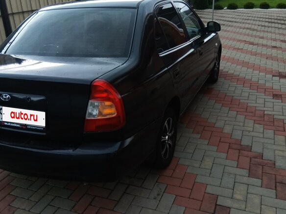 2008 Hyundai Accent ТагАЗ II, чёрный, 350000 рублей - вид 1