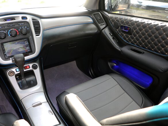 2005 Toyota Highlander I (XU20) Рестайлинг, синий, 1200000 рублей - вид 15
