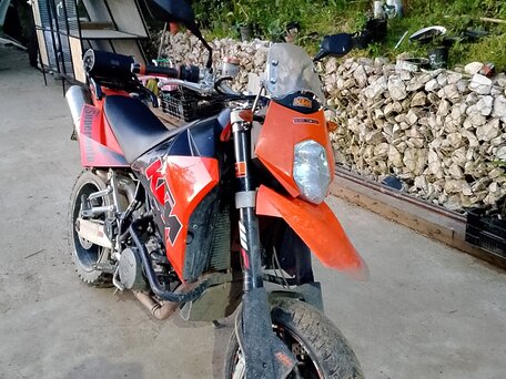 2006 KTM 950 SM, оранжевый, 300000 рублей, вид 1