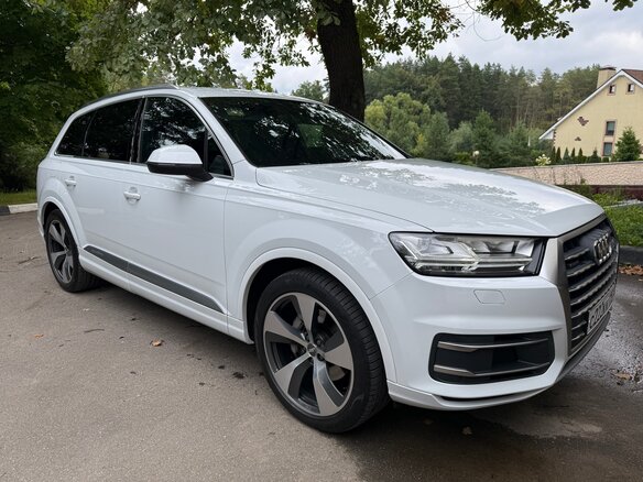 2018 Audi Q7 II (4M), чёрный, 4450000 рублей