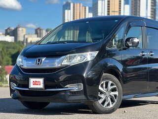 2015 Honda Stepwgn Spada V, чёрный, 1850000 рублей, вид 1