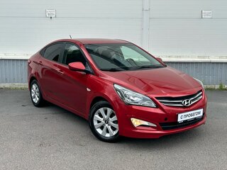 2016 Hyundai Solaris I Рестайлинг, красный, 870000 рублей, вид 4