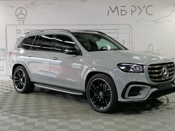 2026 Mercedes-Benz GLS 450 d II (X167) Рестайлинг, серый - вид 3