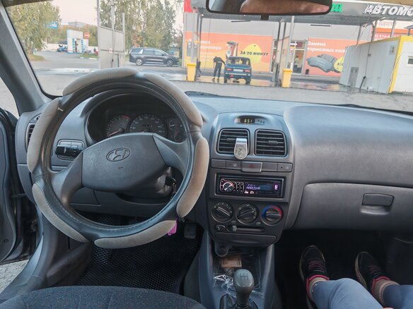 2008 Hyundai Accent ТагАЗ II, серебристый, 290000 рублей - вид 7