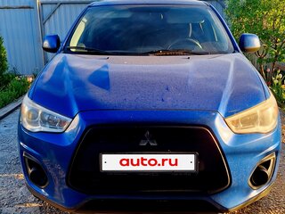 2014 Mitsubishi ASX I Рестайлинг, синий, 1600000 рублей, вид 1
