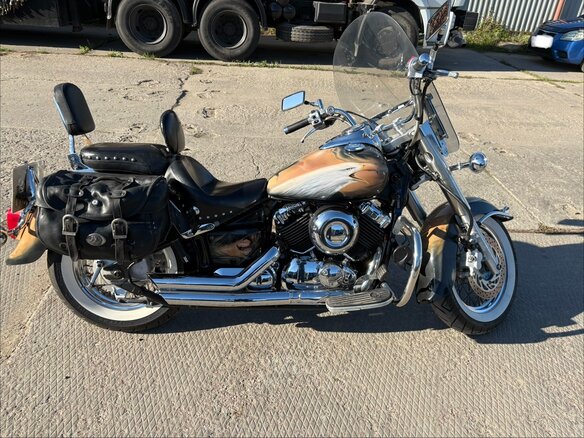 2005 Yamaha XVS650 Drag Star, бежевый, 370000 рублей - вид 3