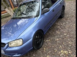 2001 Hyundai Accent II, голубой, 255000 рублей, вид 3